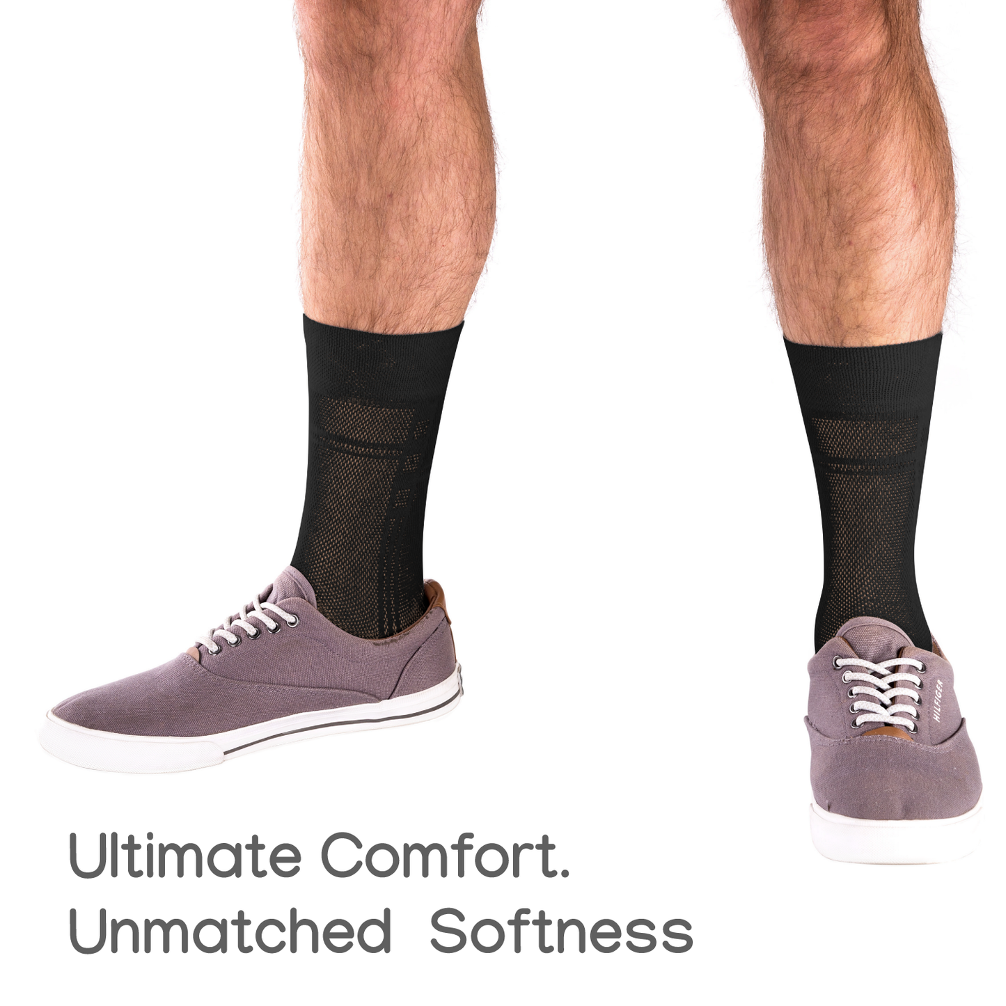 Mens Ultra thin Breathable Cotton Dress Socks 5-pack