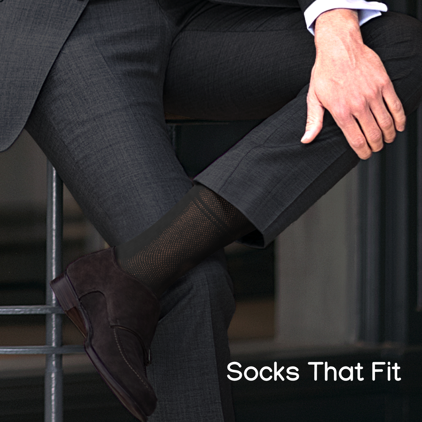 Mens Ultra thin Breathable Cotton Dress Socks 5-pack