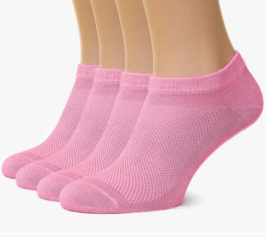 Unisex Ultra Thin Womens Socks Breathable Cotton Ankle Socks, size 7-9, in bag 4 pairs