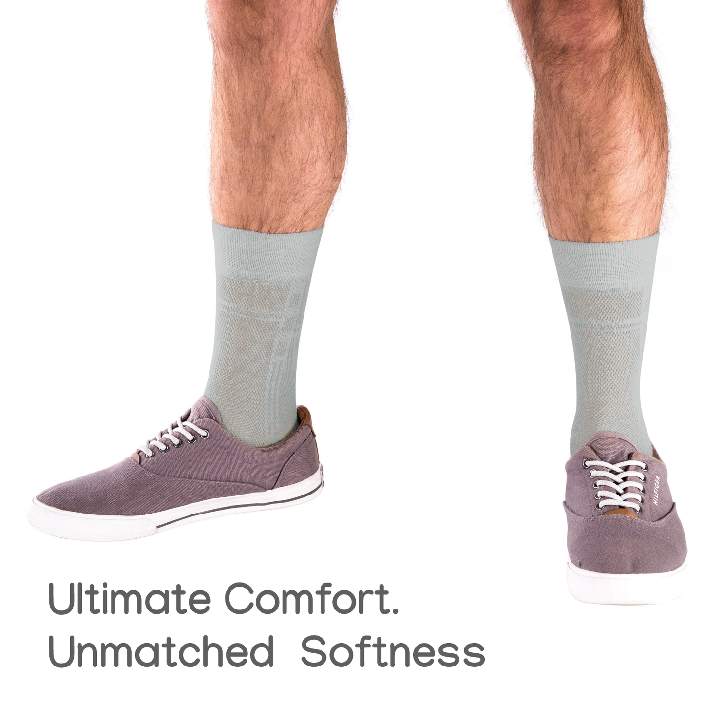 Mens Ultra thin Breathable Cotton Dress Socks White 5-pack
