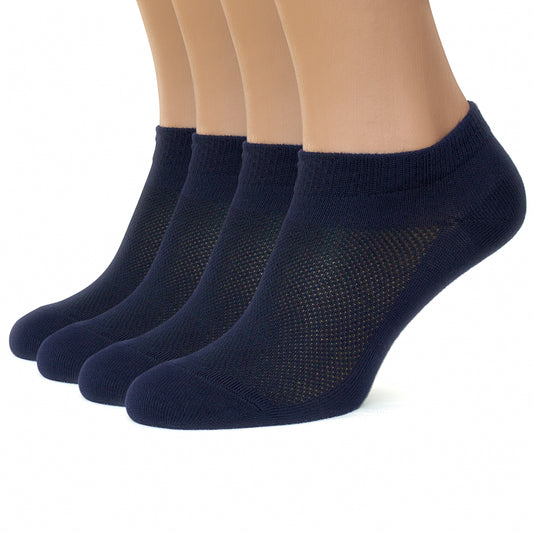 Unisex Ultra Thin Womens Socks Breathable Cotton Ankle Socks, size 7-9, in bag 4 pairs